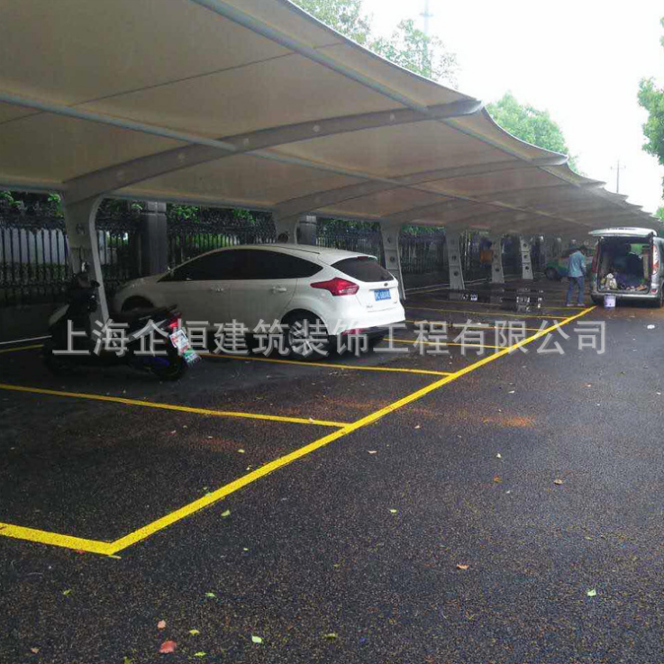 膜結(jié)構(gòu)車棚圖片/膜結(jié)構(gòu)車棚樣板圖 (2)