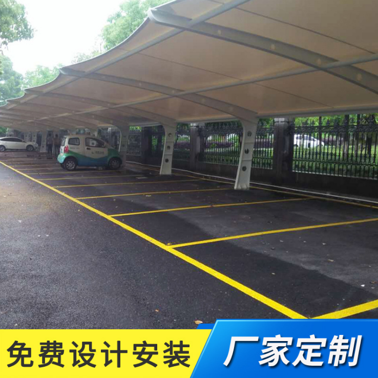膜結(jié)構(gòu)車棚圖片/膜結(jié)構(gòu)車棚樣板圖 (1)