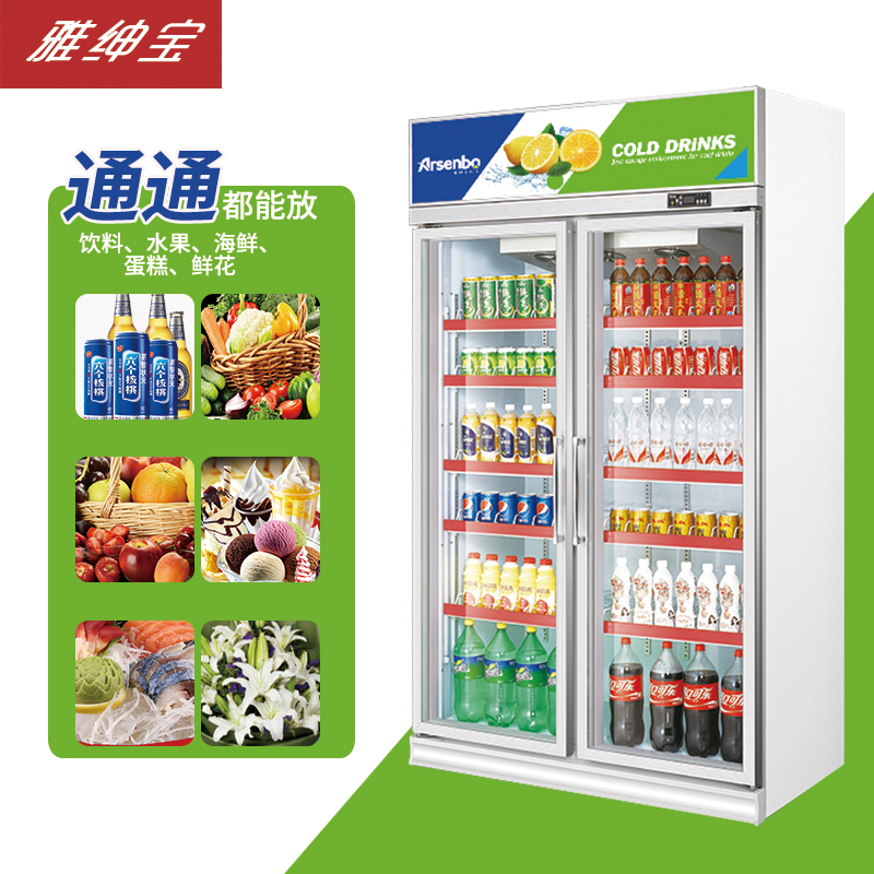 兩門展示柜便利店冷柜 飲料展示柜圖片/兩門展示柜便利店冷柜 飲料展示柜樣板圖 (4)