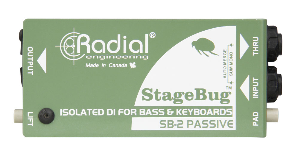 Radial SB-2 DI盒批发零售 现场电声乐器原声无源 DI 直插盒 无源立体声ID盒 非平衡输入DI直插盒