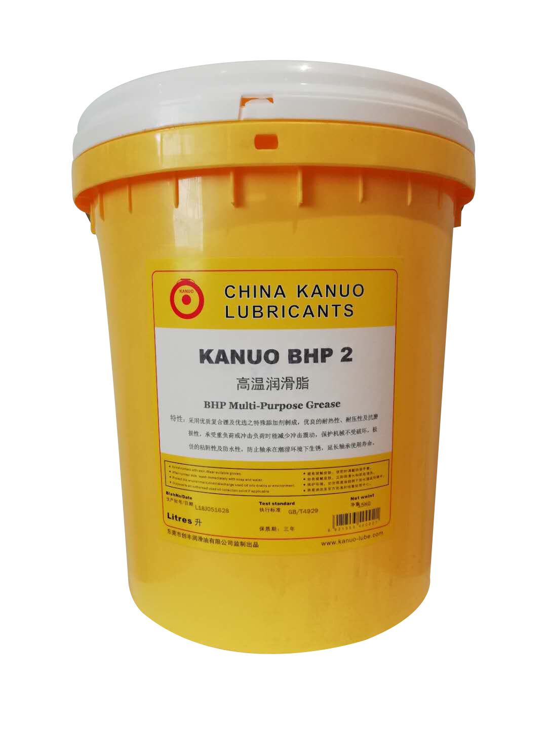 kanuo锣牌 BHP2威龙高温润滑脂采矿电机轴承复合锂皂基极压润滑脂 高温轴承润滑脂图片