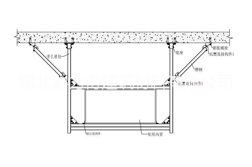 成品抗震支吊架管廊支架圖片