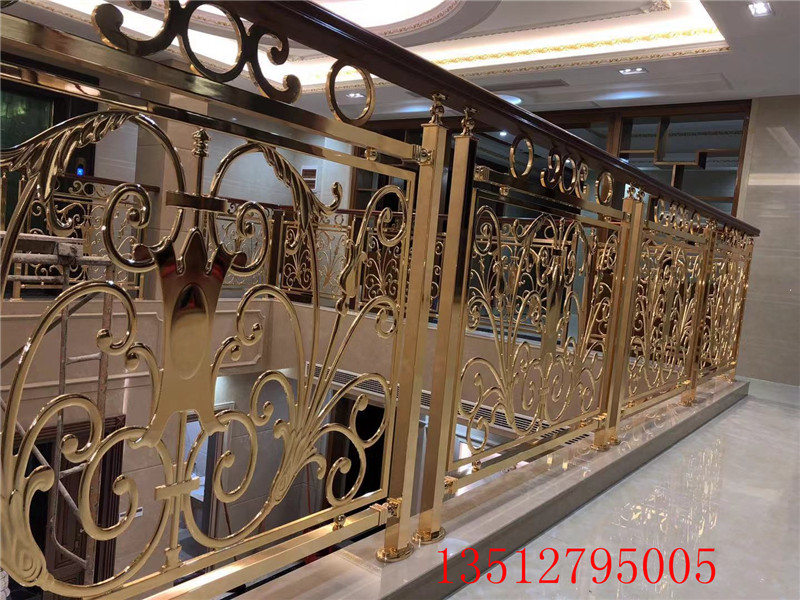 奉化市來圖制作銅藝樓梯扶手圖片/奉化市來圖制作銅藝樓梯扶手樣板圖 (1)