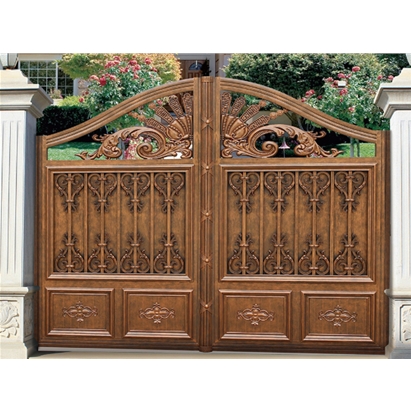 鑄鋁門別墅大門圖片/鑄鋁門別墅大門樣板圖 (4)