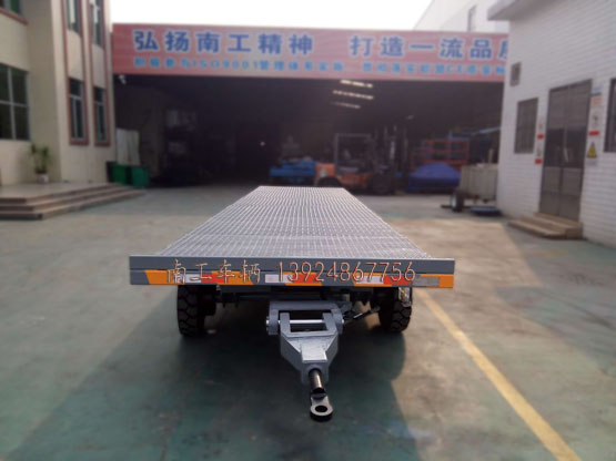 6噸無動力牽引平板全掛拖車 灰色