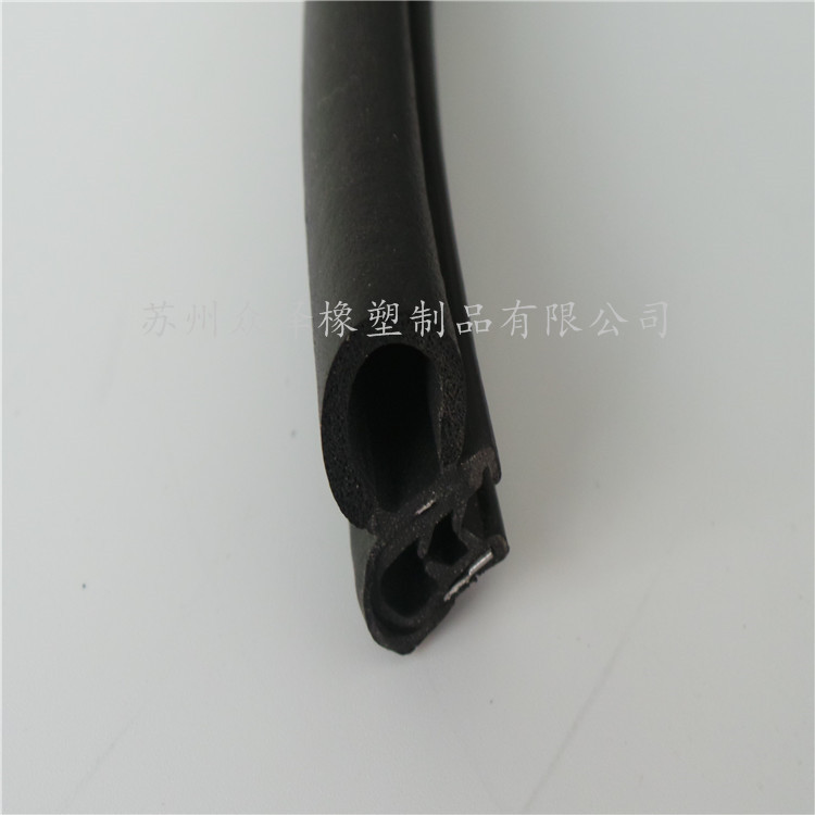 D型硅膠密封條 鐵門縫隙*密封