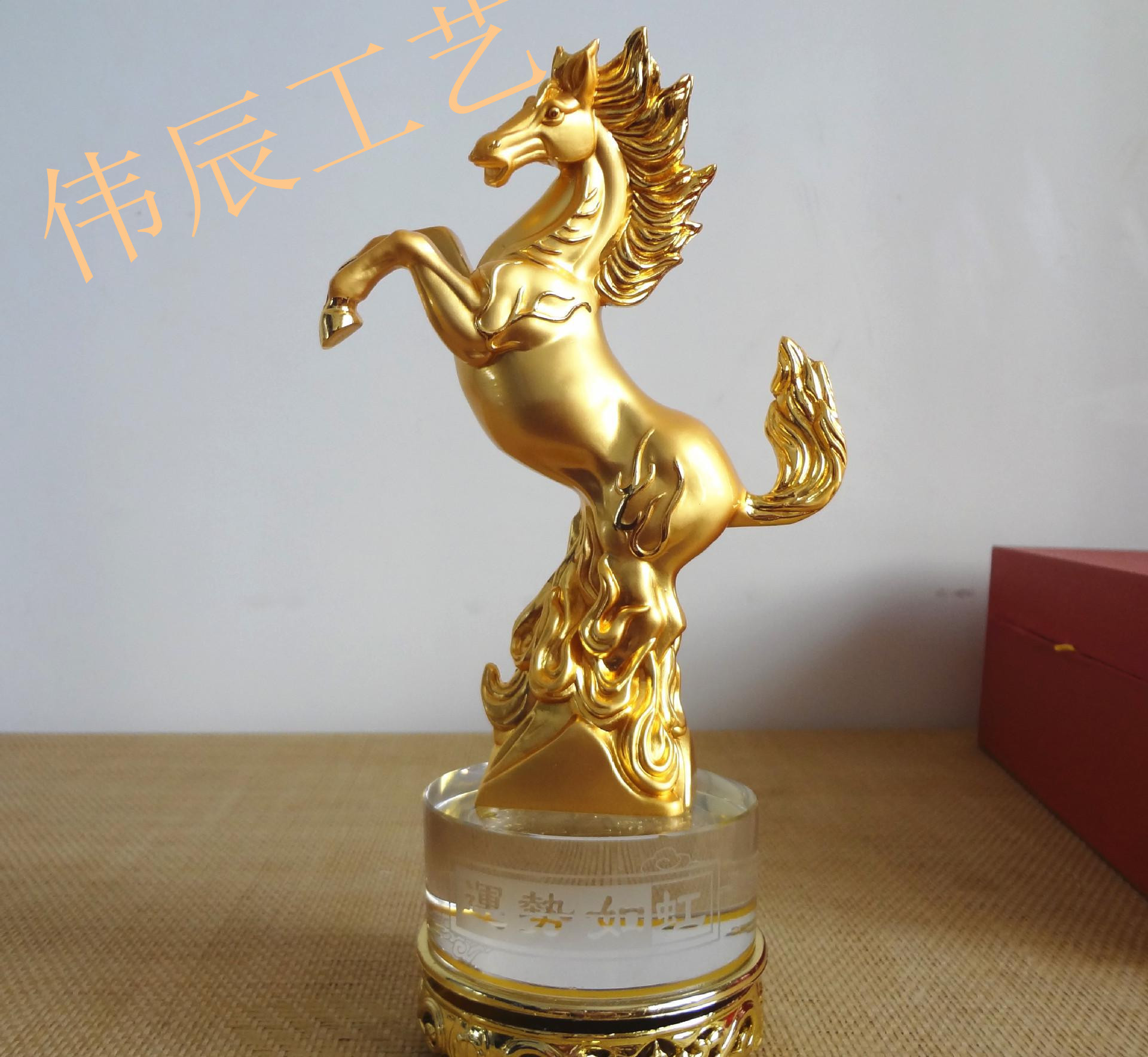 生肖擺件定制，馬到成功擺件制作，華東辦公桌擺件定制廠