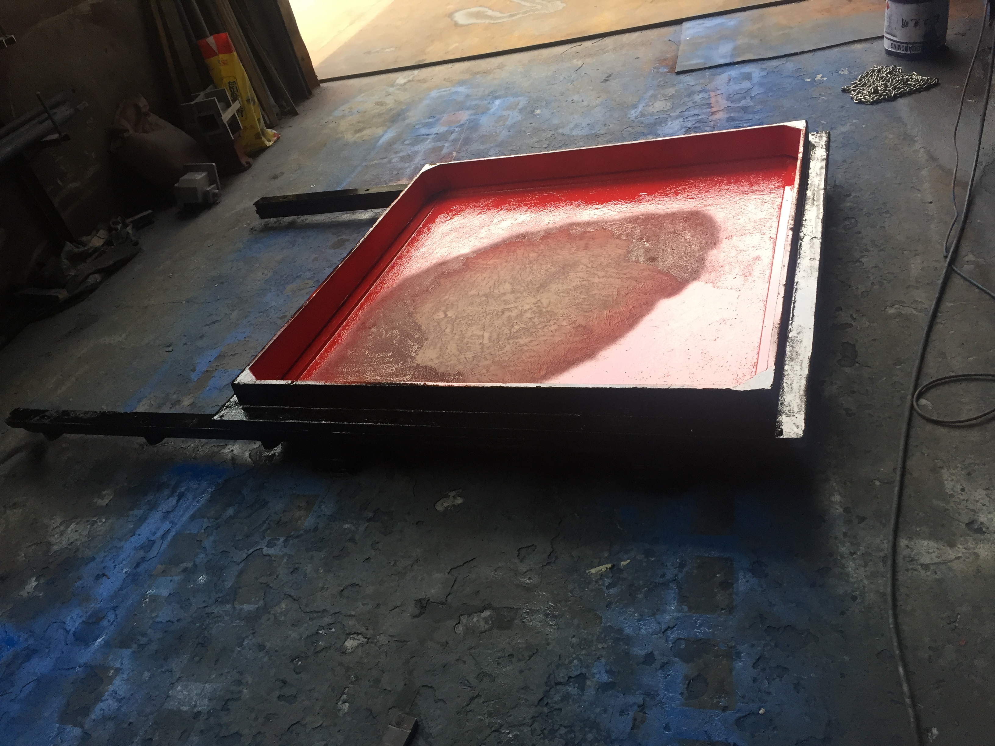 鋼制方形閘板閥 鋼制方形閘板閥   鋼制閘門