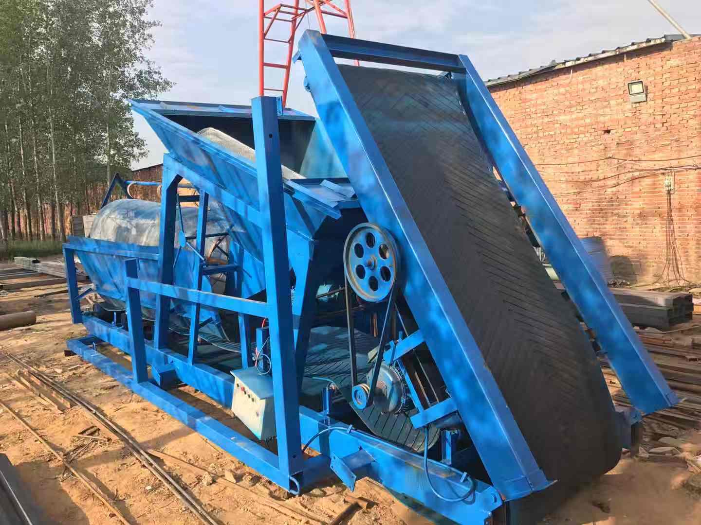 滾筒篩沙機圖片/滾筒篩沙機樣板圖 (2)