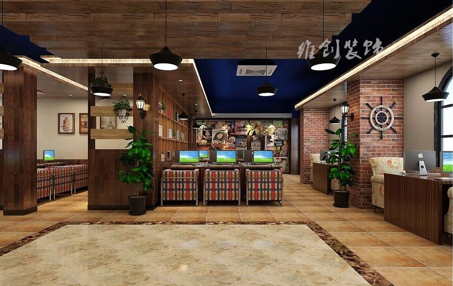 合肥網(wǎng)咖裝修設(shè)計，專業(yè)網(wǎng)咖裝修圖片/合肥網(wǎng)咖裝修設(shè)計，專業(yè)網(wǎng)咖裝修樣板圖 (2)