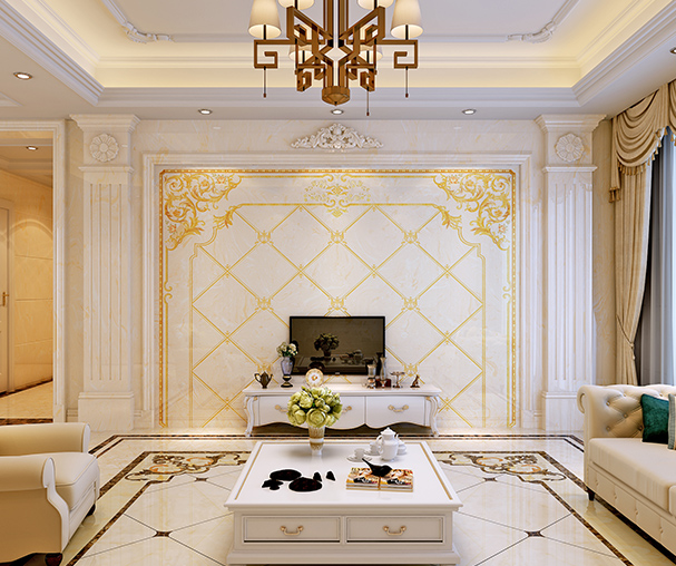 歐式背景墻圖片/歐式背景墻樣板圖 (3)