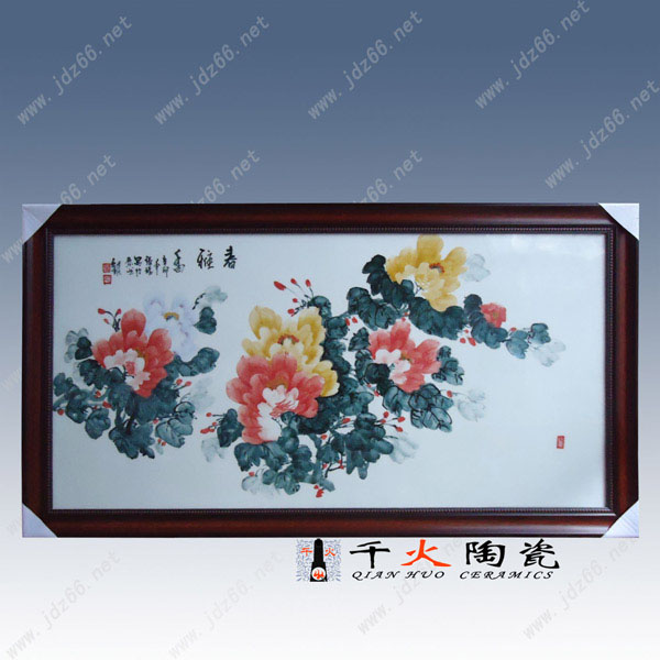 粉彩瓷板畫圖片/粉彩瓷板畫樣板圖 (2)