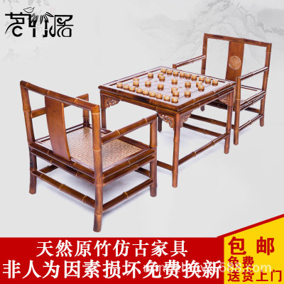 中国象棋桌椅三件套，竹家具厂家，竹家具直销，竹家具厂家供应商，竹家具价格，供应竹家具，竹家具批发图片