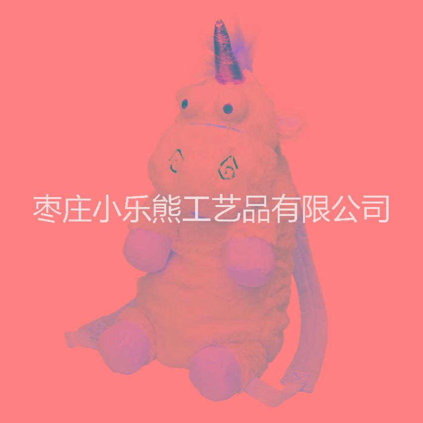 獨角獸毛絨背包圖片/獨角獸毛絨背包樣板圖 (4)