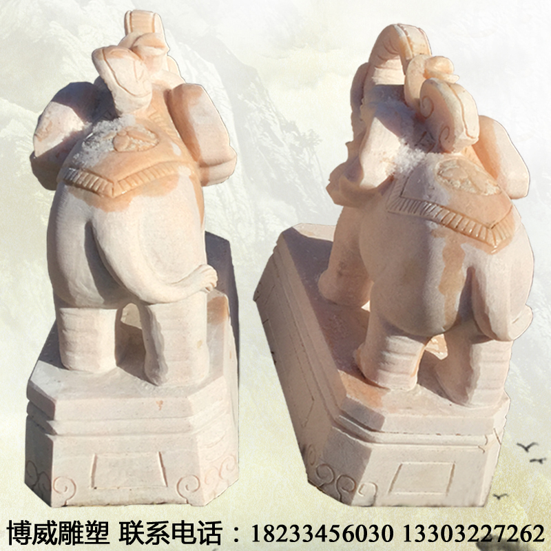 石雕小象圖片/石雕小象樣板圖 (4)