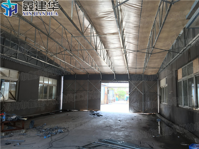 新泰市戶外伸大型縮推拉雨棚鑫距華圖片/新泰市戶外伸大型縮推拉雨棚鑫距華樣板圖 (2)