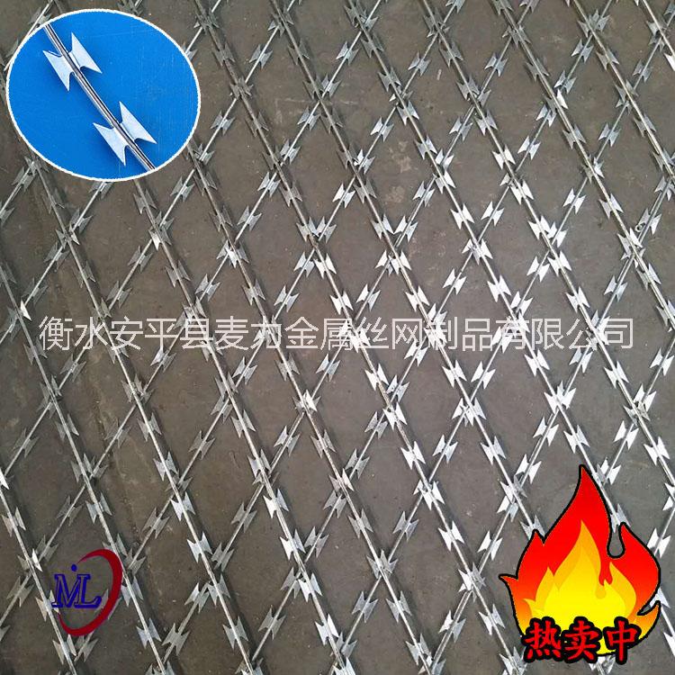 刀片刺網(wǎng)護欄圖片/刀片刺網(wǎng)護欄樣板圖 (4)