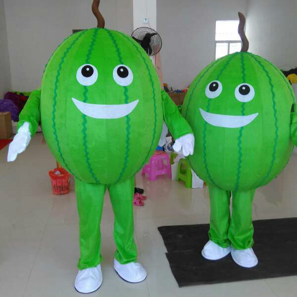 訂做卡通服裝行走人偶西瓜演出服裝