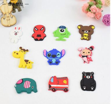 PVC卡通冰箱貼定制 可愛軟磁冰箱貼定做 滴膠磁性冰箱貼工廠定制 PVC軟膠冰箱貼