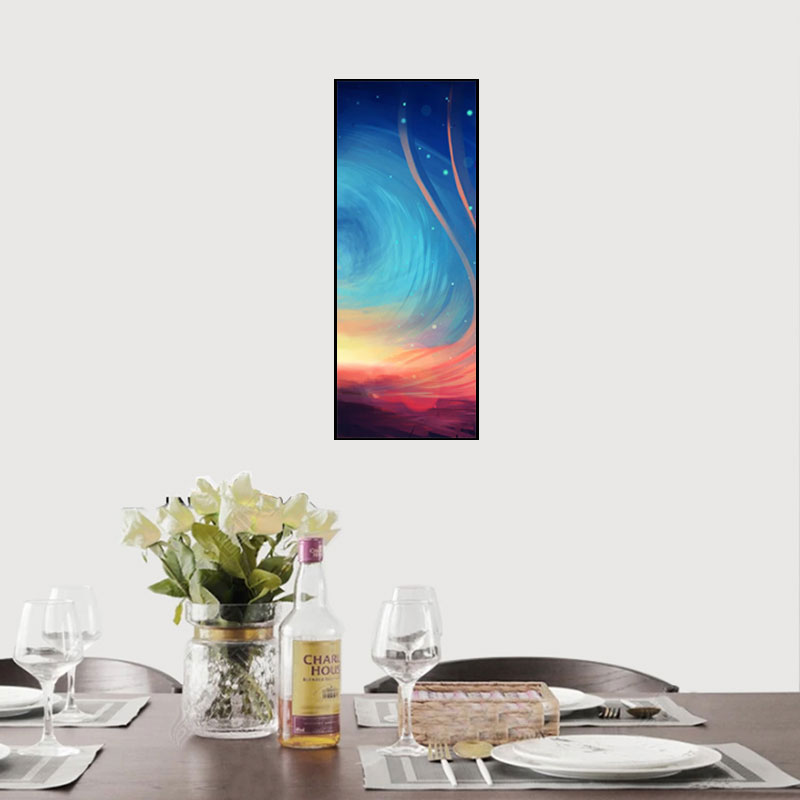 藍(lán)色星空客廳掛畫抽象夢幻裝飾畫