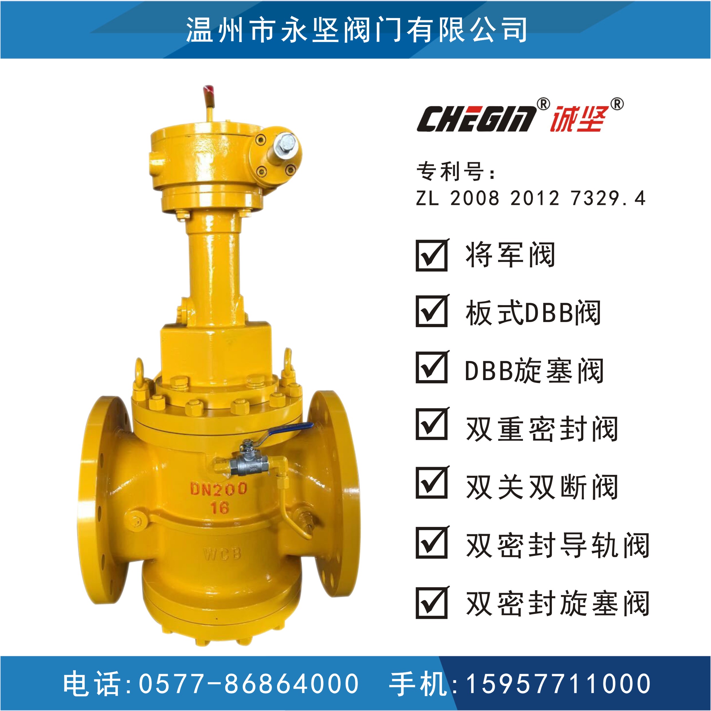 板式DBB閥Z343Y-16C圖片/板式DBB閥Z343Y-16C樣板圖 (1)