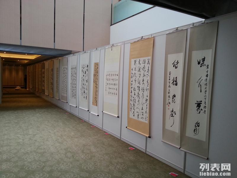 展架出租图片校园企事业招聘会展位搭建，挂画展板租赁搭建，标准展位搭建图片