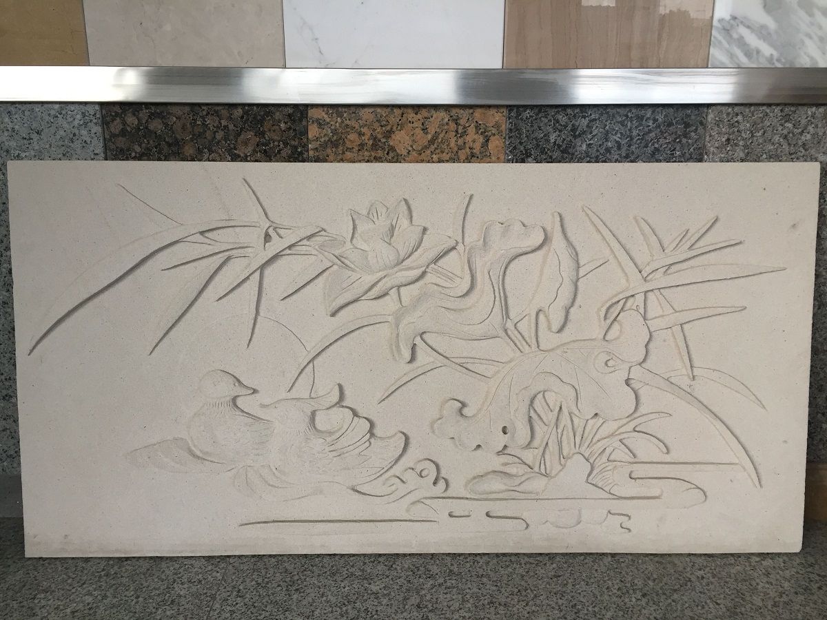 荷花浮雕圖片/荷花浮雕樣板圖 (3)