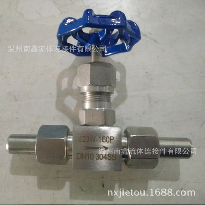 J23W-160P不銹鋼304材質(zhì)DN10焊接式針型閥 高壓截止閥廠家直銷