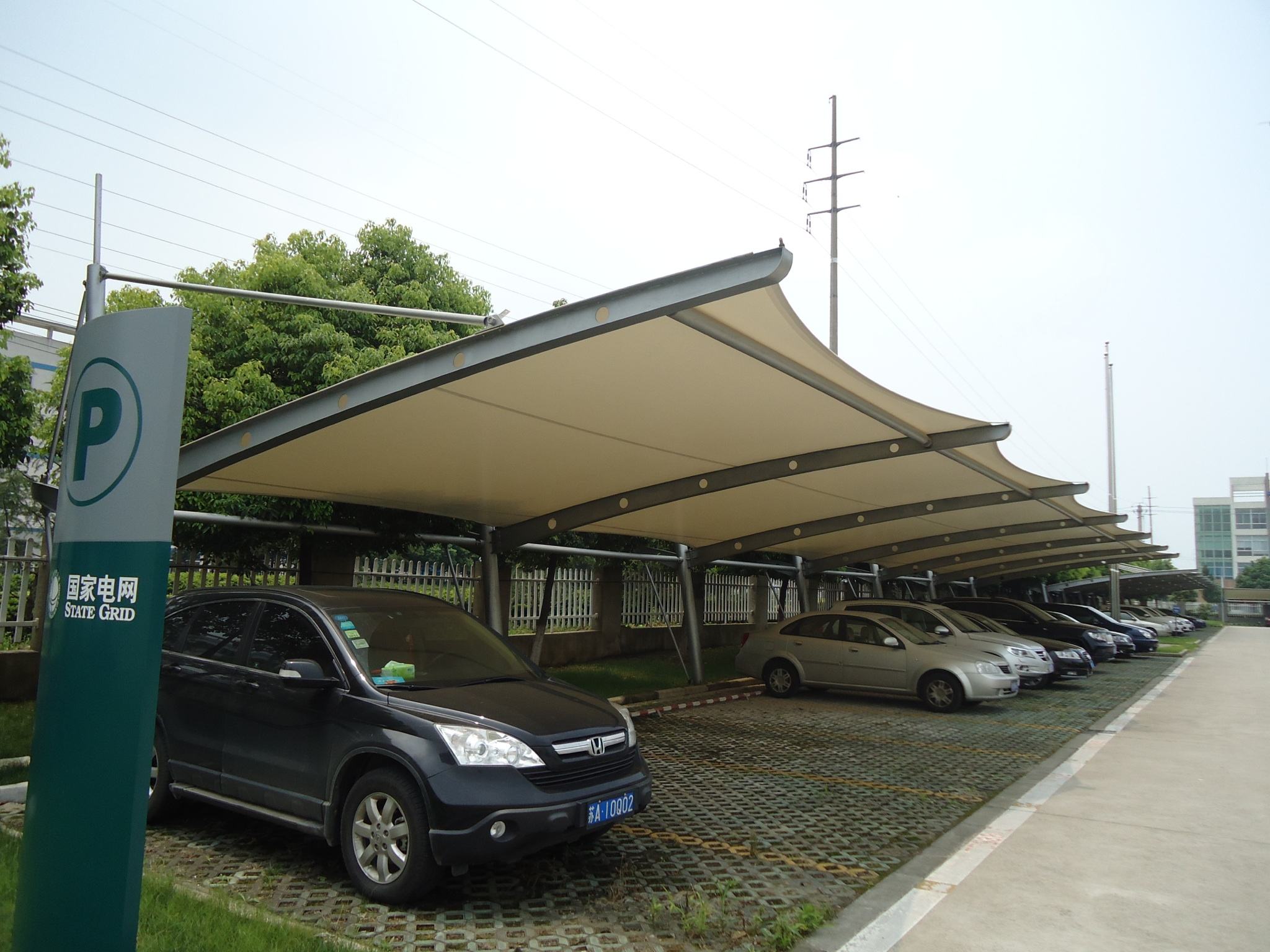 浙江汽車遮陽棚圖片/浙江汽車遮陽棚樣板圖 (4)