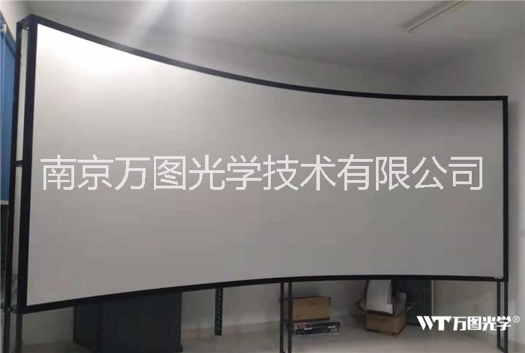 100寸投影仪幕布平面幕弧形贴墙 100寸投影仪幕布平面弧形贴墙幕图片