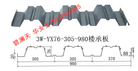 樓承板YX76-305-980圖片/樓承板YX76-305-980樣板圖 (1)