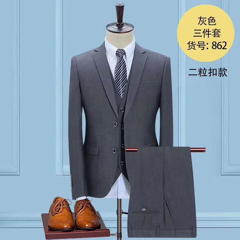 威海銀行韓版西服定做加工圖片/威海銀行韓版西服定做加工樣板圖 (4)