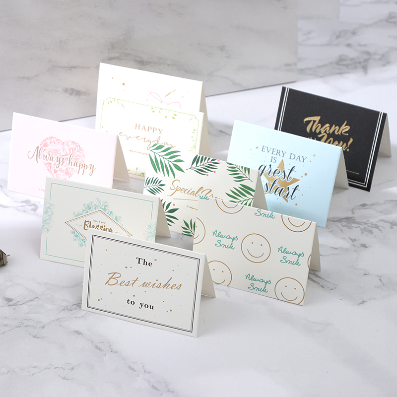 感謝賀卡  感謝賀卡定制  感恩節(jié)賀卡小卡片 *節(jié)禮品復古迷你創(chuàng)意祝福語生日感謝賀卡 感恩賀卡