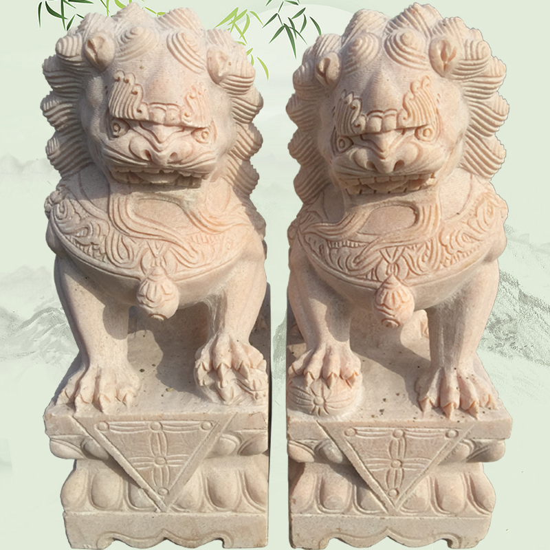 石雕石獅子圖片/石雕石獅子樣板圖 (2)