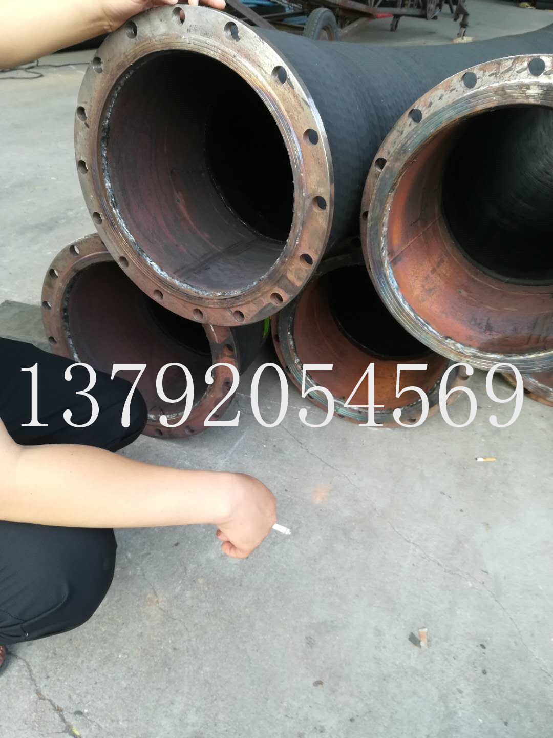 51-900mm黑色鋼絲輸水膠管圖片