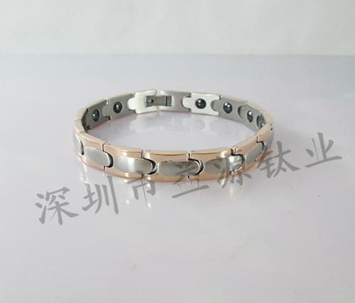 深圳廠家定制純鈦手鏈 加工設(shè)計(jì)鍺手鏈 鈦鍺手鏈