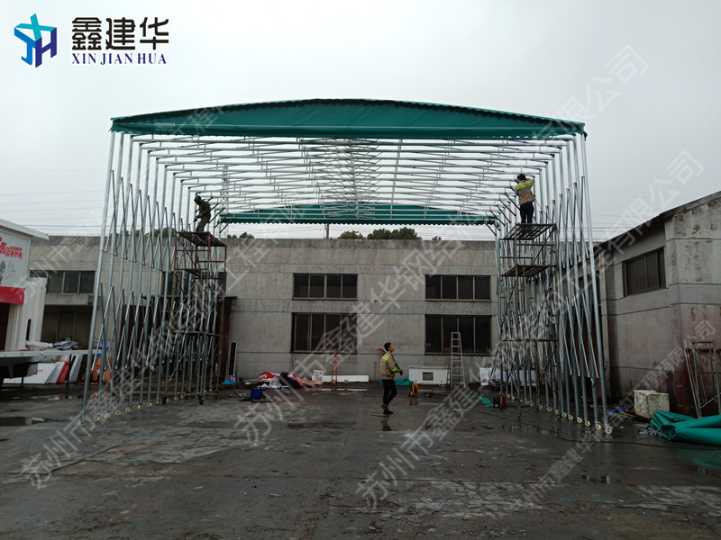電動推拉篷 幼兒園遮陽遮雨蓬圖片/電動推拉篷 幼兒園遮陽遮雨蓬樣板圖 (4)