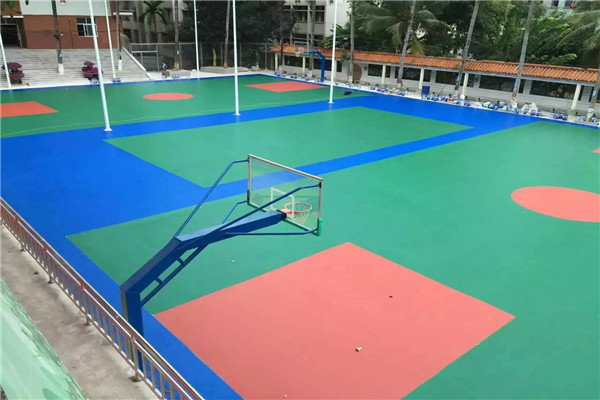 籃球場施工建設(shè)及球場圖片