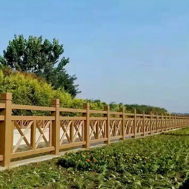 吉安市仿木栏杆厂家仿木栏杆FF型 江西恒森水泥艺术栏杆，耐久性强