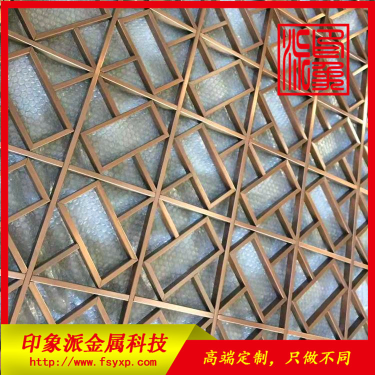 彩色不銹鋼屏風圖片/彩色不銹鋼屏風樣板圖 (4)