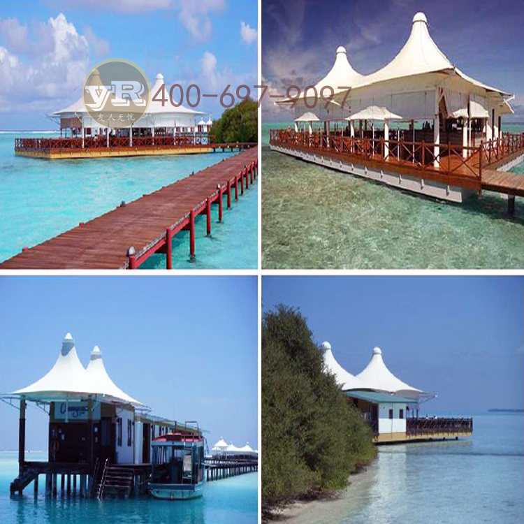 膜結(jié)構(gòu)遮陽棚圖片/膜結(jié)構(gòu)遮陽棚樣板圖 (2)