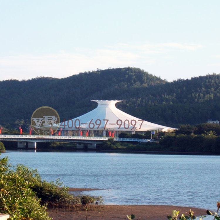 膜結(jié)構(gòu)遮陽棚圖片/膜結(jié)構(gòu)遮陽棚樣板圖 (3)