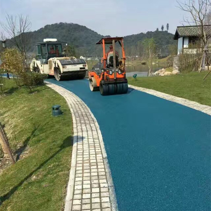 藍色瀝青路面色粉，彩色瀝青藍色粉圖片/藍色瀝青路面色粉，彩色瀝青藍色粉樣板圖 (3)