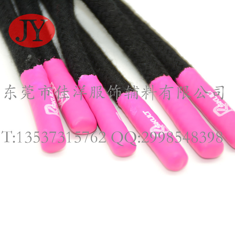 定制硅膠印字褲繩頭 彩色帽繩軟膠頭 雙色浸膠帽繩扣 可定制LOGO