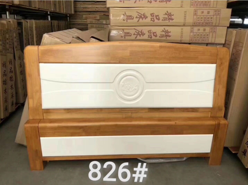 實(shí)木橡木床圖片/實(shí)木橡木床樣板圖 (1)