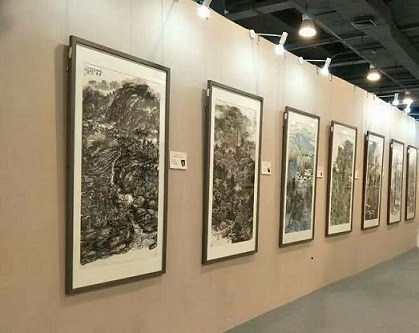 挂画展板图片