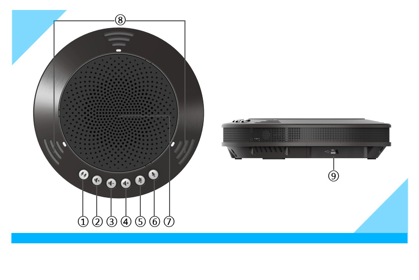 視頻會議全向麥克風(fēng)圖片/視頻會議全向麥克風(fēng)樣板圖 (3)
