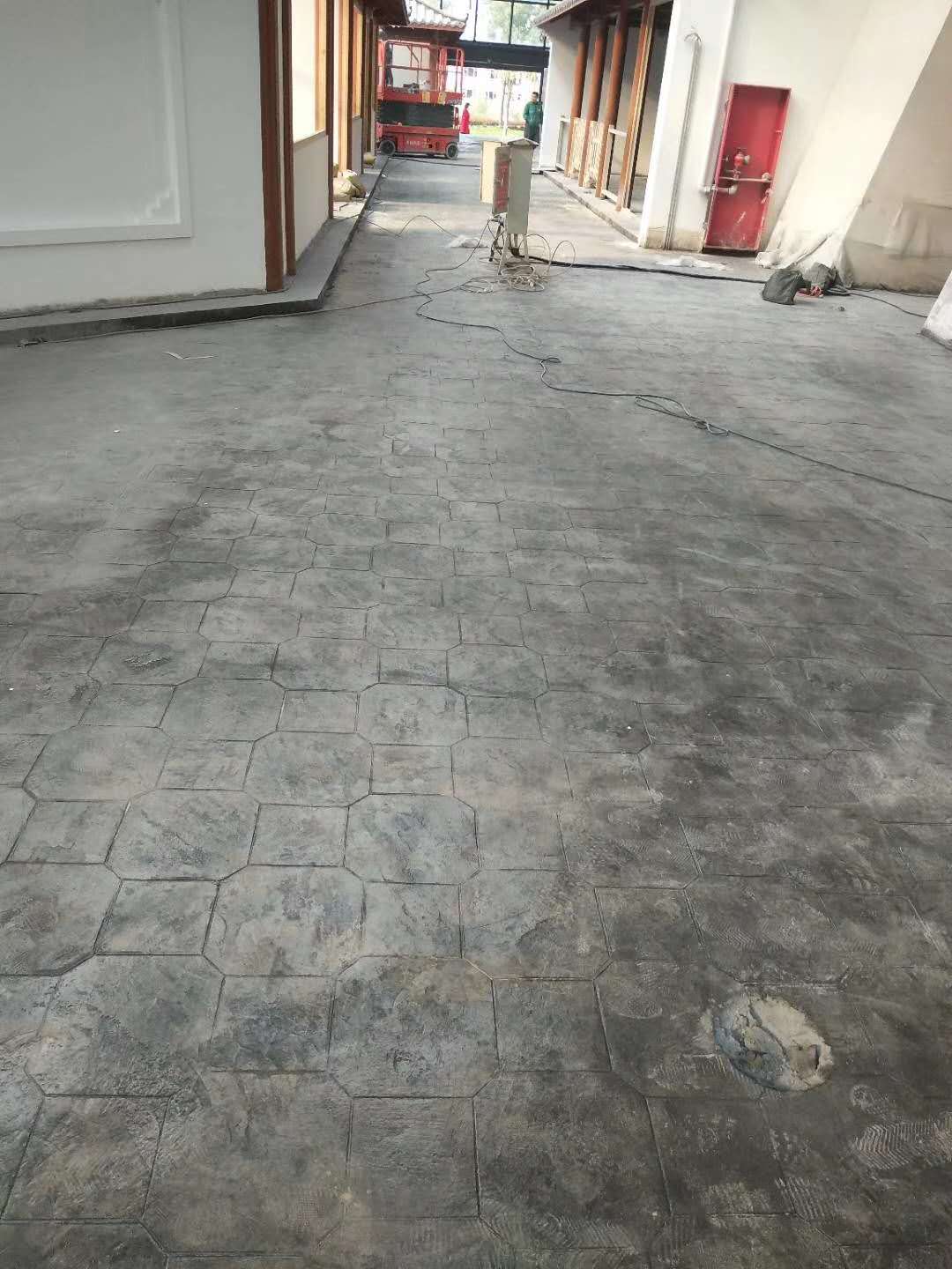 丹陽水泥壓花地坪材料廠家  壓花地坪模具施工