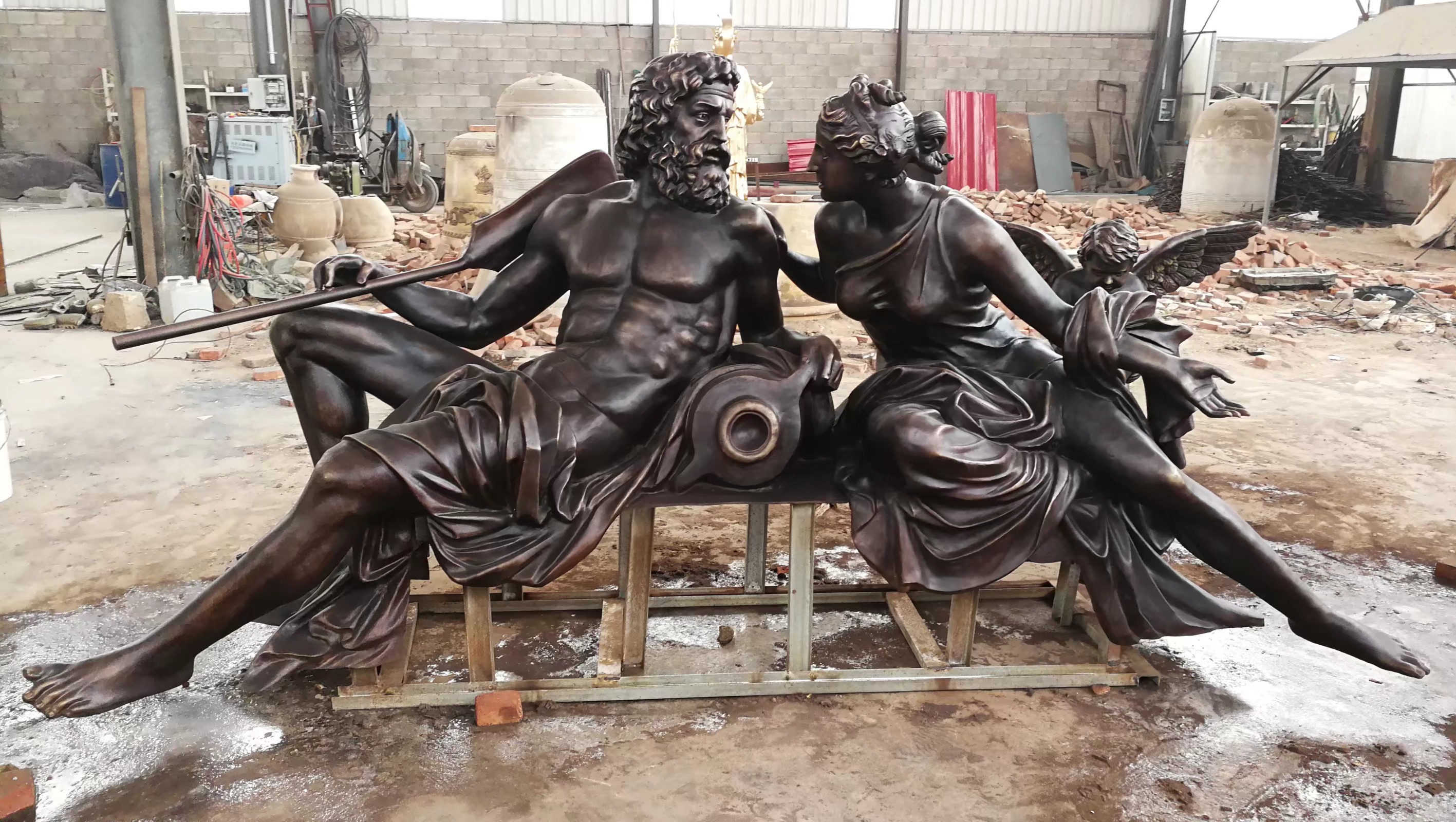 人物銅雕塑景觀圖片/人物銅雕塑景觀樣板圖 (3)