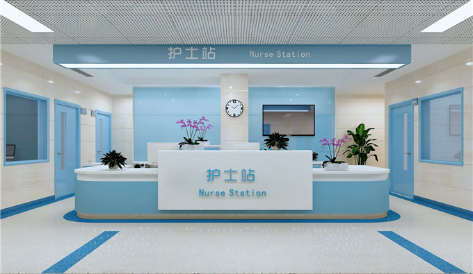 貴州醫(yī)院醫(yī)療家具，護士站邊臺圖片